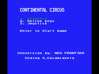 Continental Circus screenshot 4 for MSX